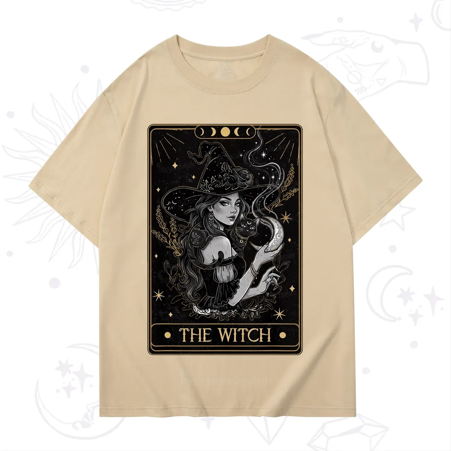 Purplehecate The Witch Enchanted Tarot Card T-Shirt