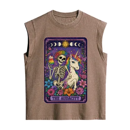 Purplehecate The Audacity Tarot Pride Rainbow Vintage Washed Tank