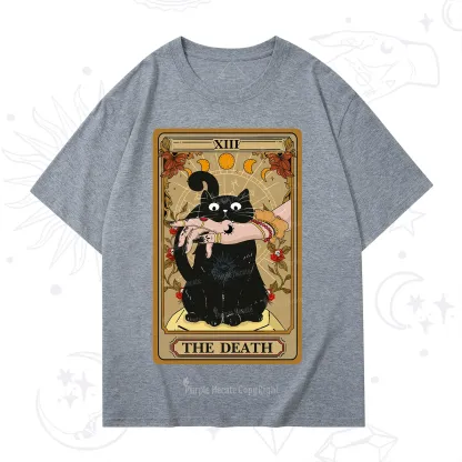 Purplehecate The Death Tarot Black Cat T-Shirt