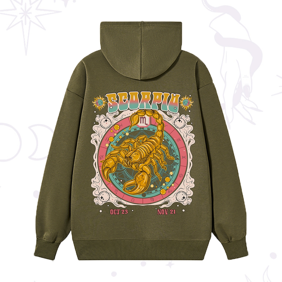 Purplehecate Scorpio Cosmic Zodiac Hoodie