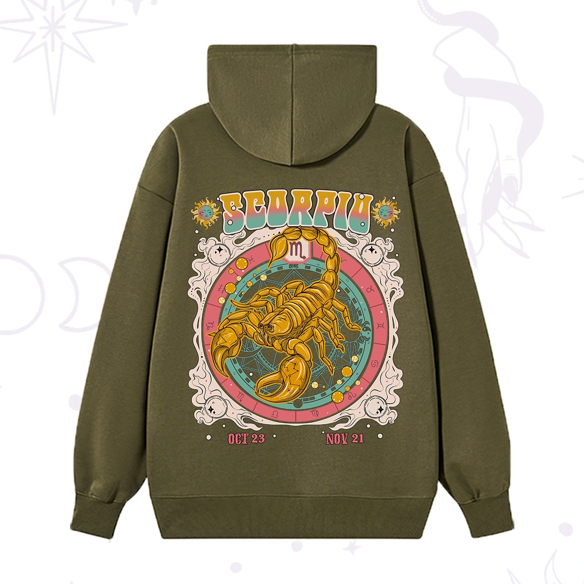 Purplehecate Scorpio Cosmic Zodiac Hoodie