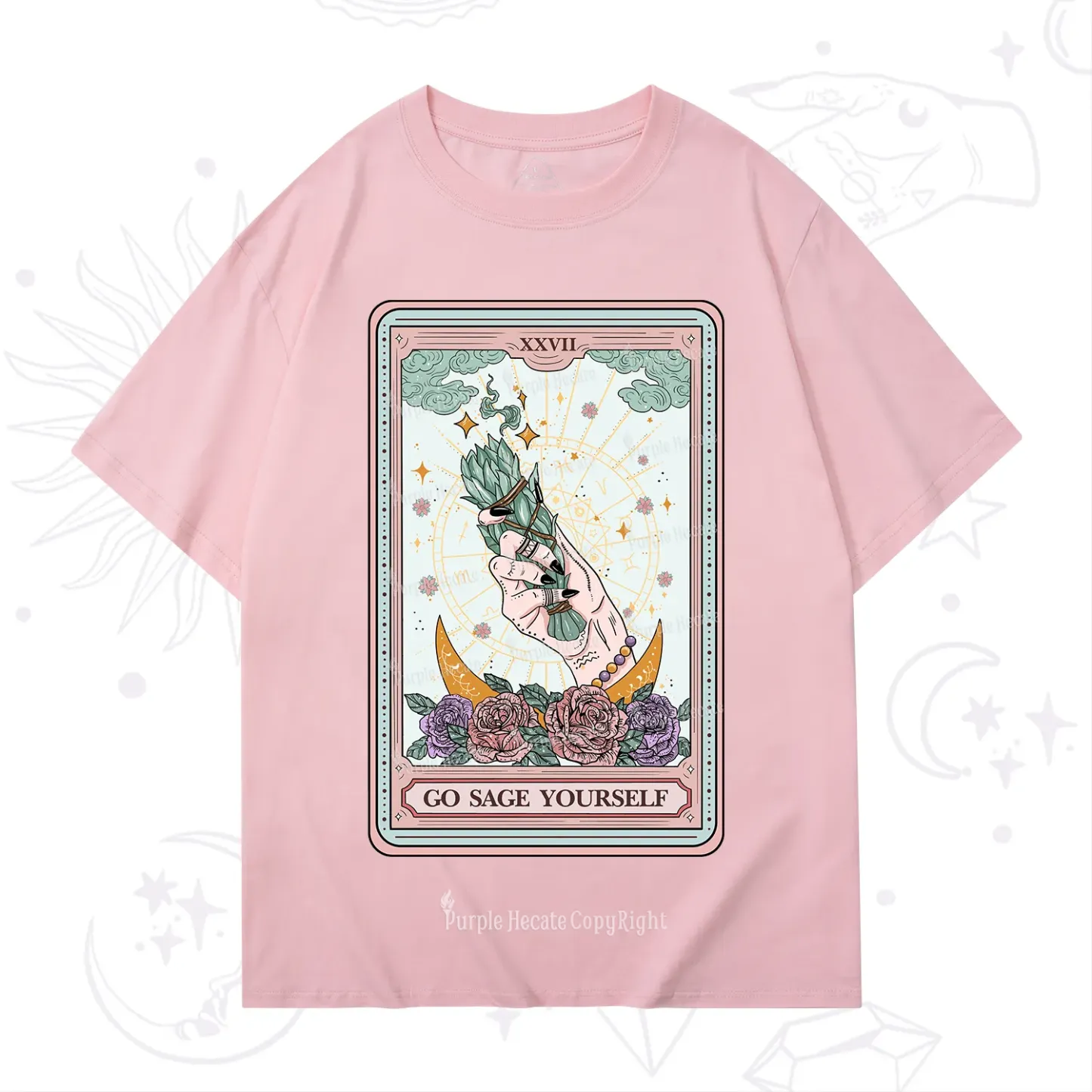 Purplehecate The Go Sage Yourself Tarot T-Shirt