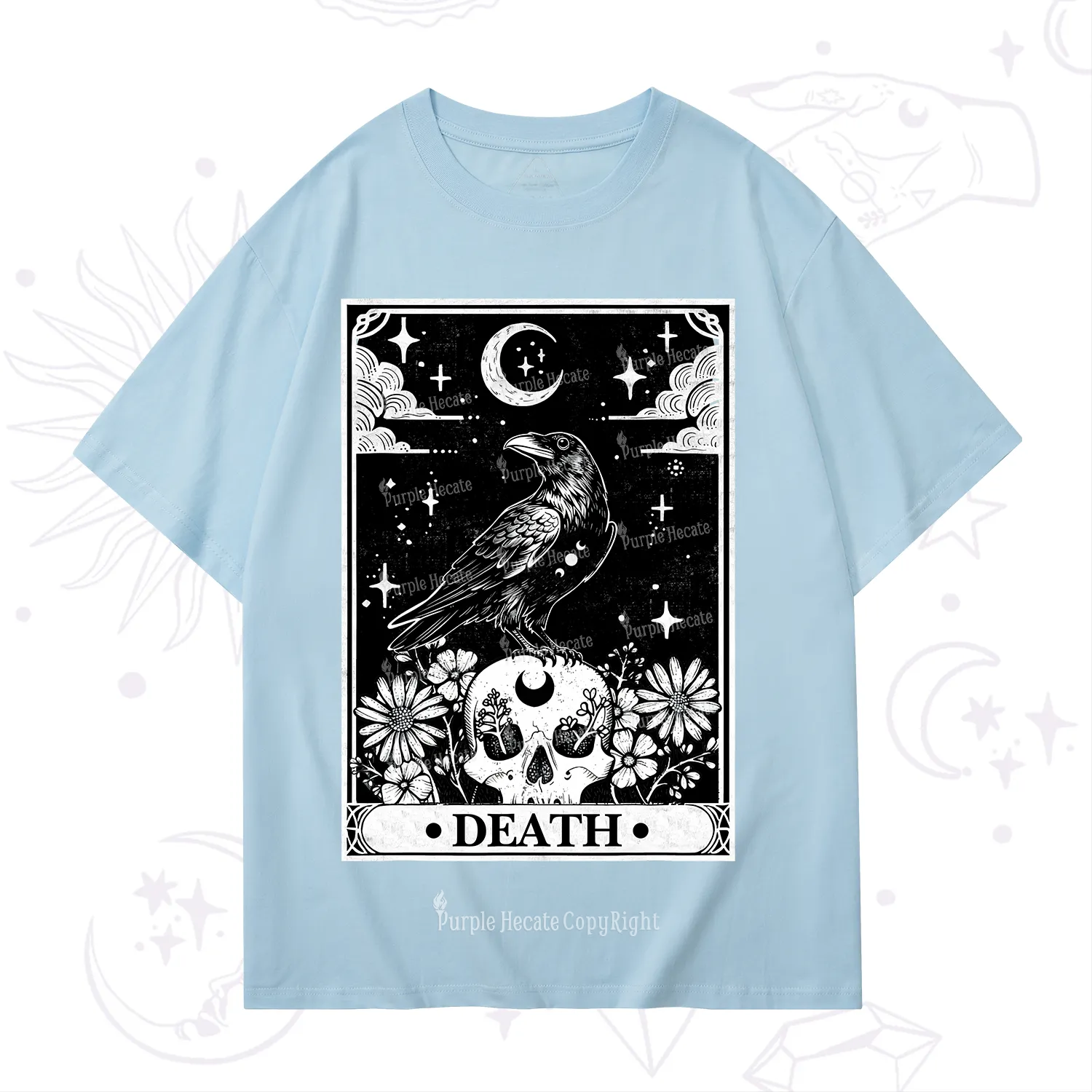 Purplehecate The Crow Death Tarot T-Shirt