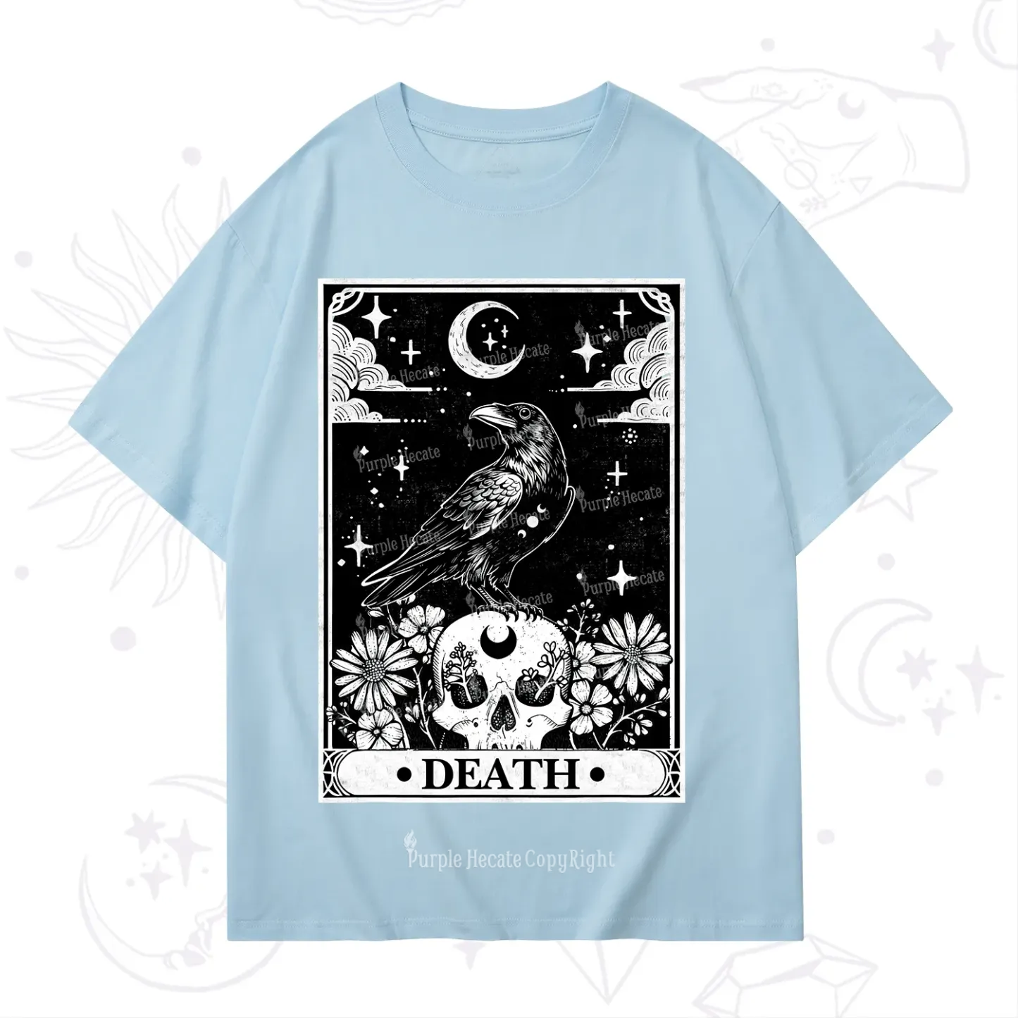 Purplehecate The Crow Death Tarot T-Shirt