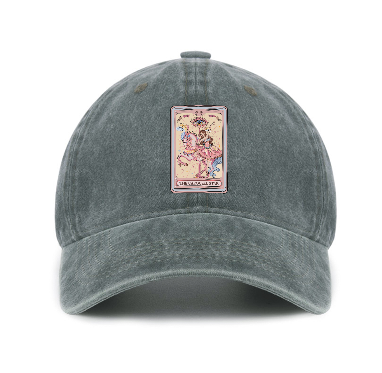 Purplehecate The Carousel Star Tarot Card Baseball Cap