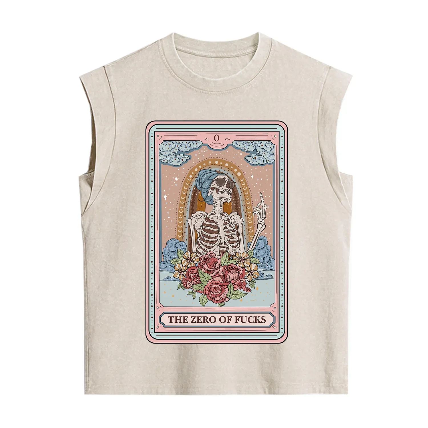 Purplehecate The Zero Of Fucks Tarot Card Vintage Washed Tank