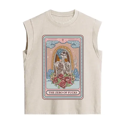 Purplehecate The Zero Of Fucks Tarot Card Vintage Washed Tank