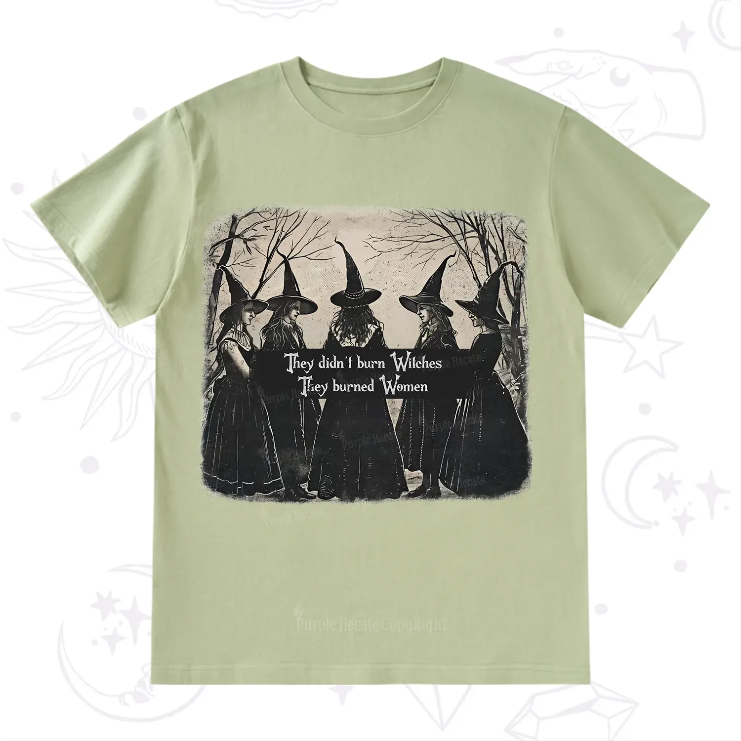 Purplehecate They Didn't Burn Witches They Burned Women T-Shirt