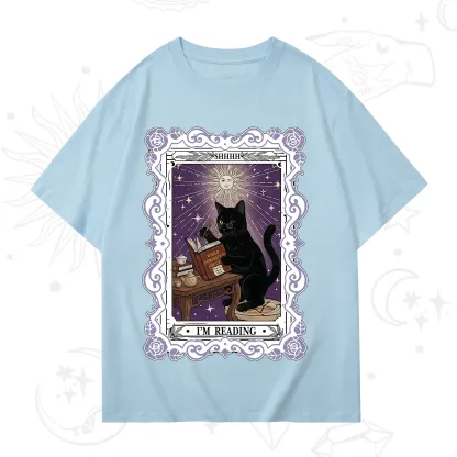 Purplehecate The Reading Cat Tarot T-Shirt