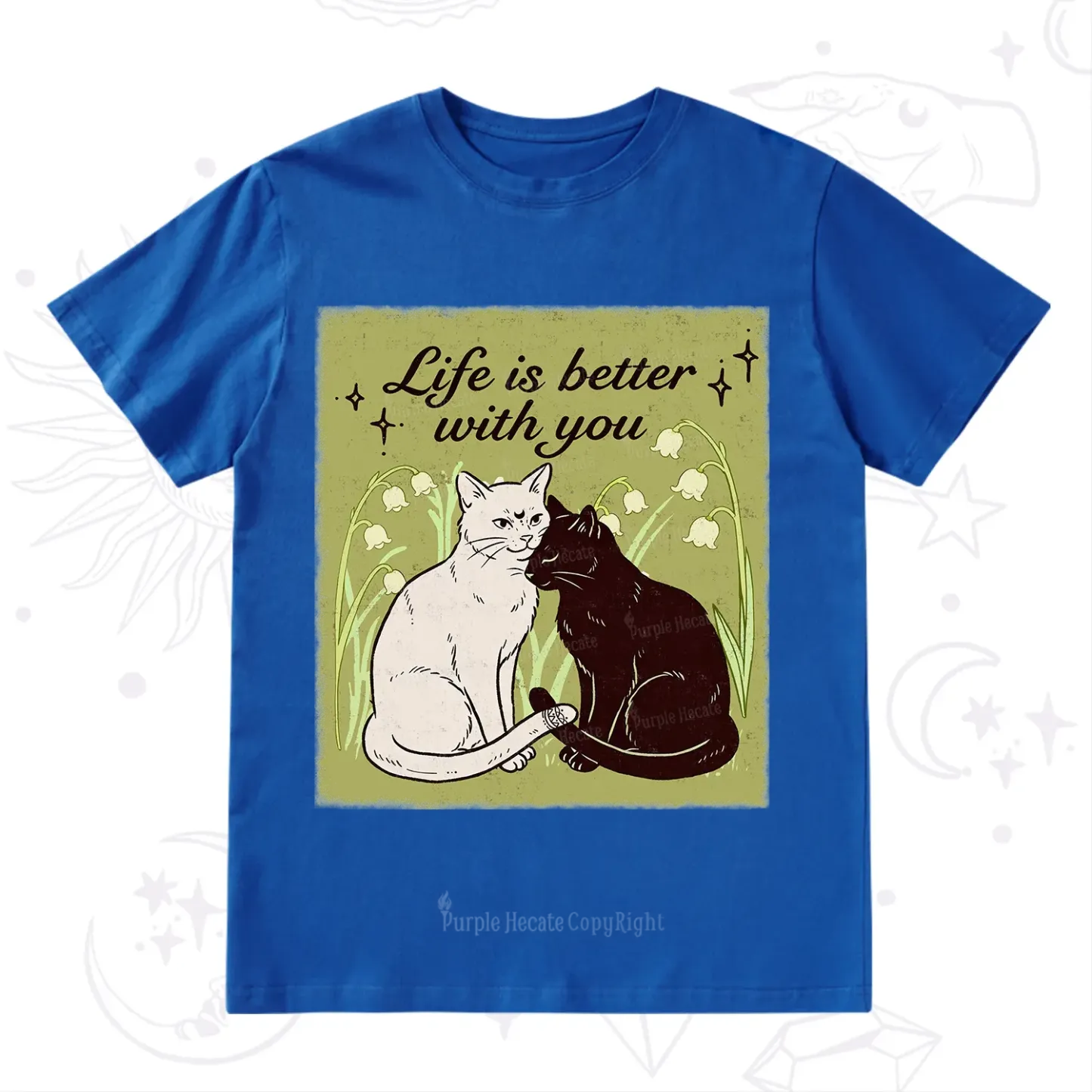 Purplehecate Life Is Better With a Cat T-Shirt