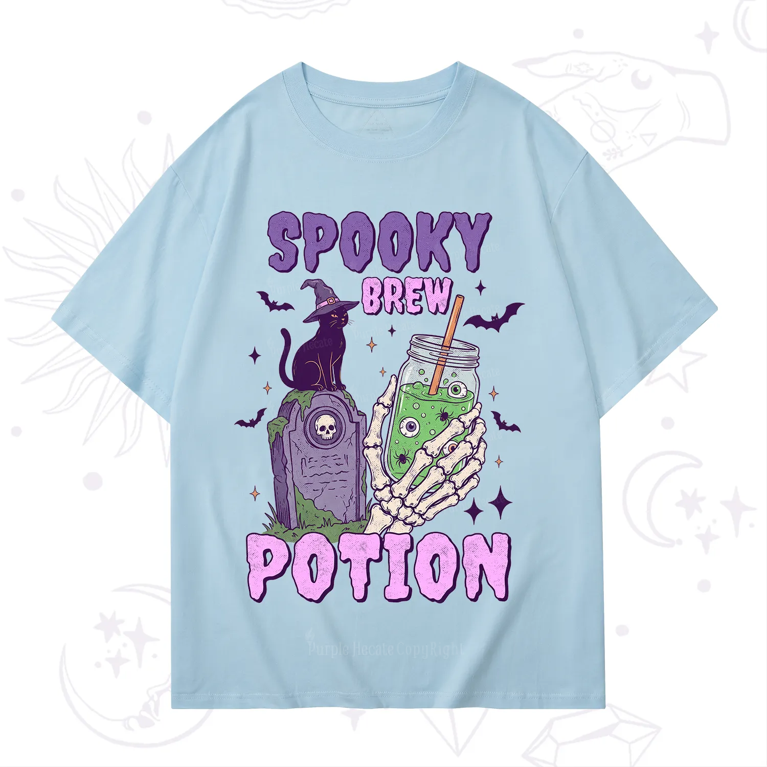 Purplehecate Spooky Brew Potion Halloween T-Shirt