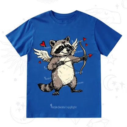 Purplehecate Cupid Raccoon Valentine T-Shirt