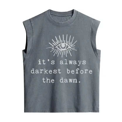 Purplehecate It's Always Darkest Before Dawn Vintage Washed Tank