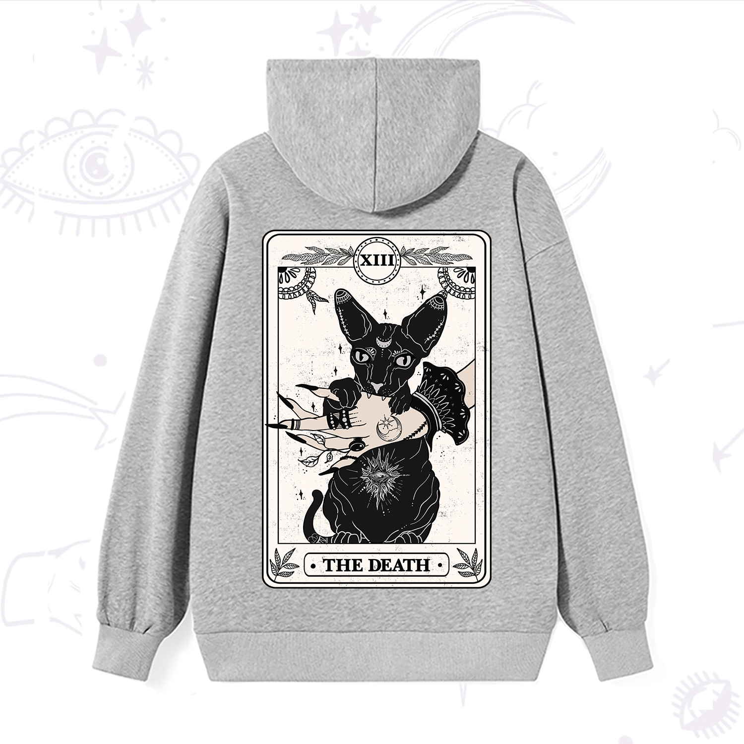 Purplehecate The Death Cat Tarot Hoodie