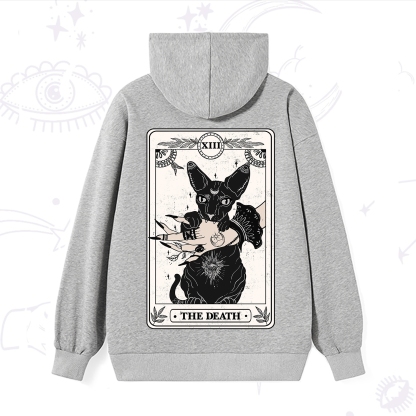 Purplehecate The Death Cat Tarot Hoodie