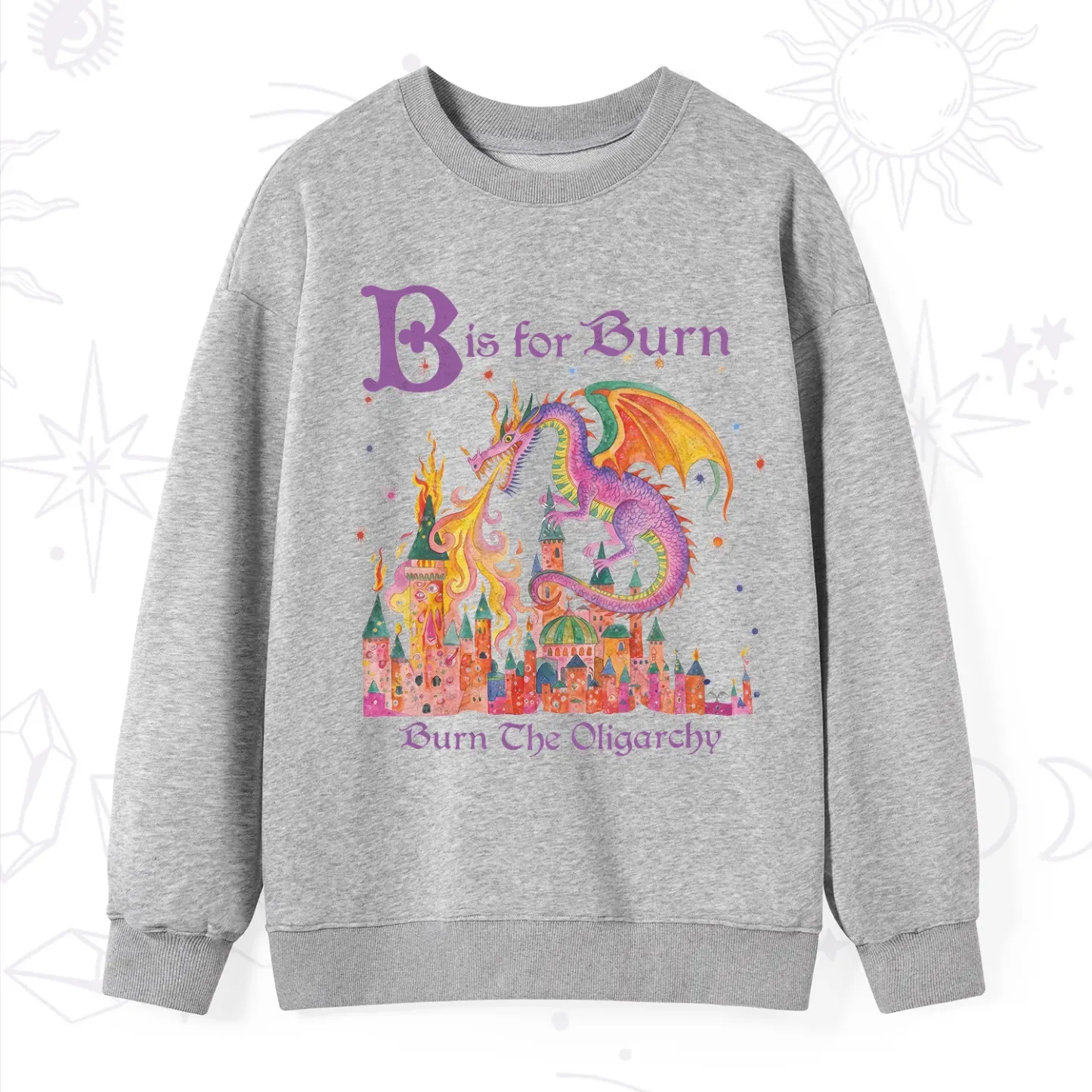 Purplehecate Burn The Oligarchy Sweatshirt