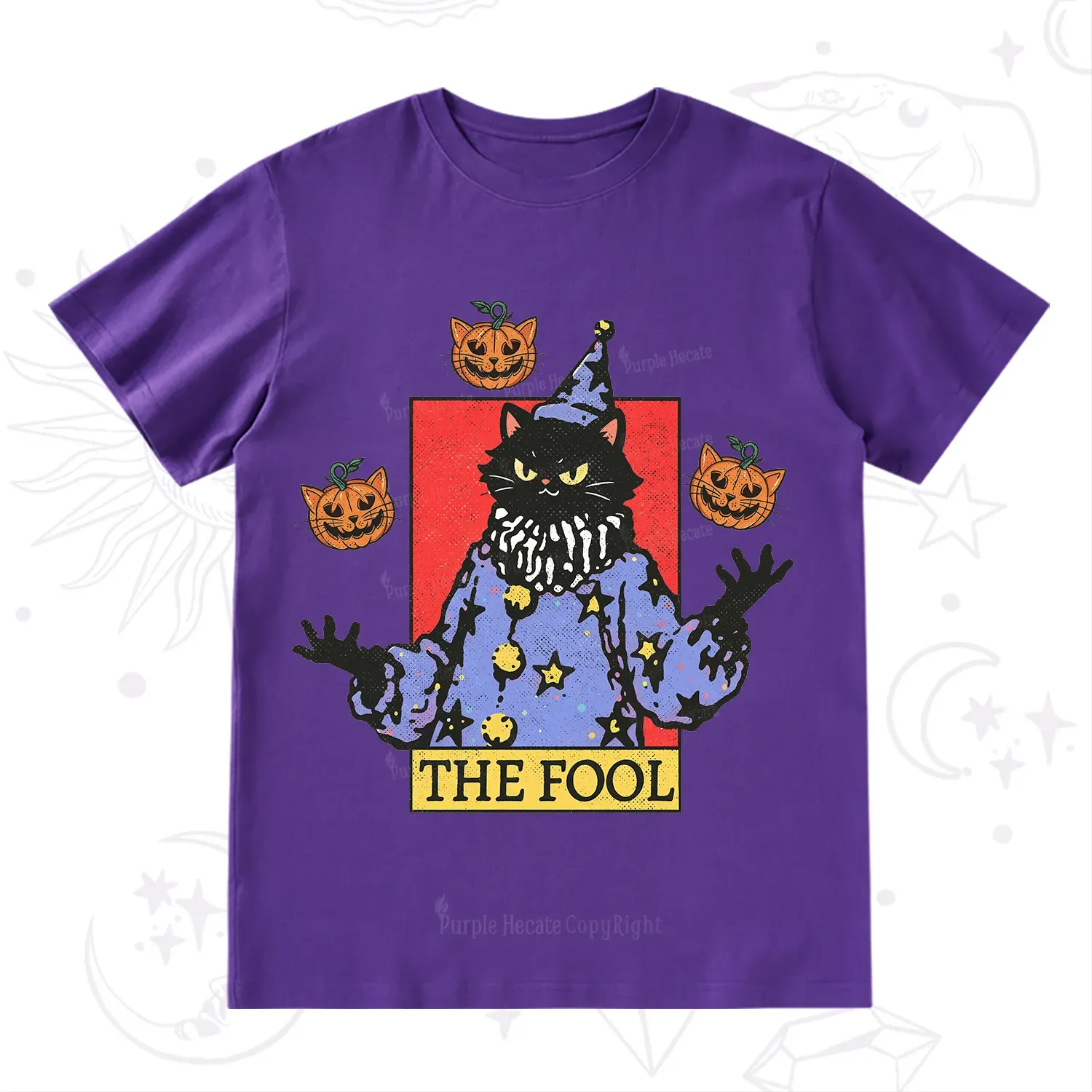 Purplehecate Spooky Fool Black Cat T-Shirt