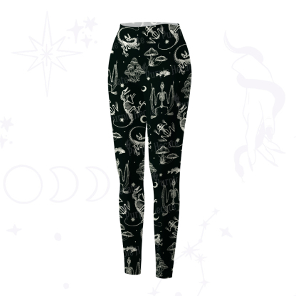 Purplehecate Prehistoric Fantasy Yoga Pants