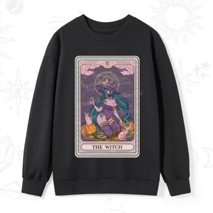 Purplehecate The Witch Tarot Halloween Sweatshirt