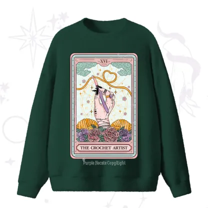 Purplehecate The Crochet Artist Tarot Card Fuzzy Ugly Sweater
