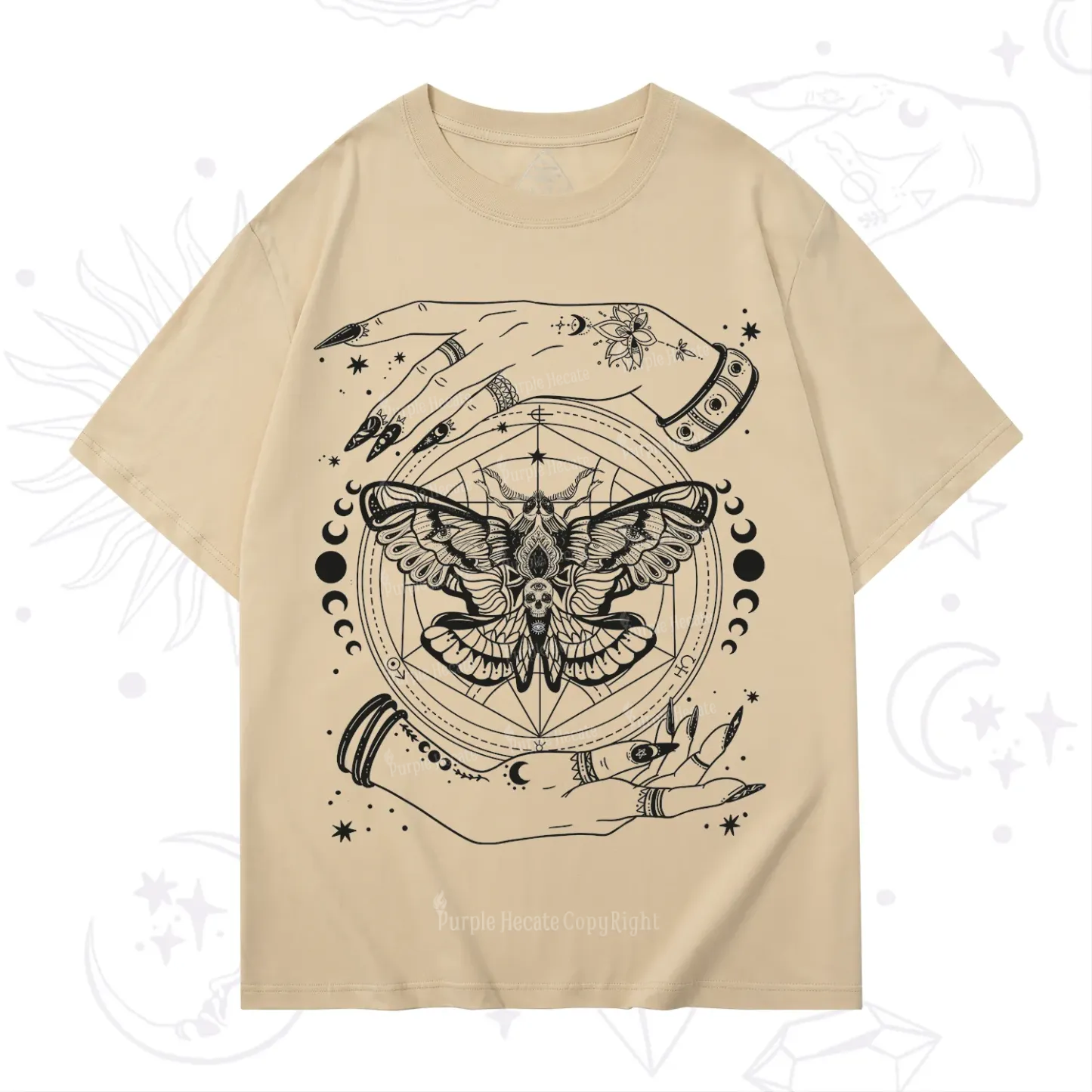 Purplehecate Alchemy Death Moth T-Shirt
