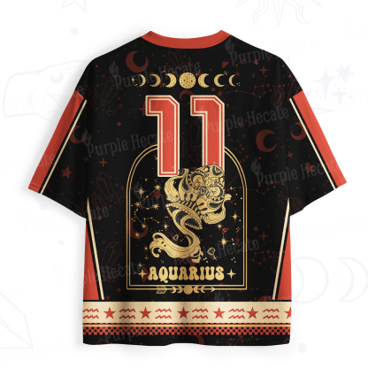 Purplehecate Zodiac Aquarius Under the Stars Mesh Jersey