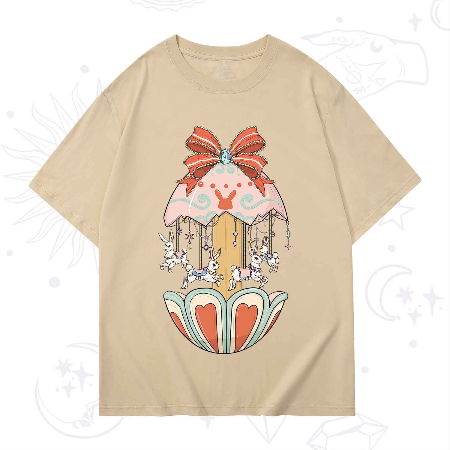 Purplehecate Bunny Carousel Easter T-Shirt