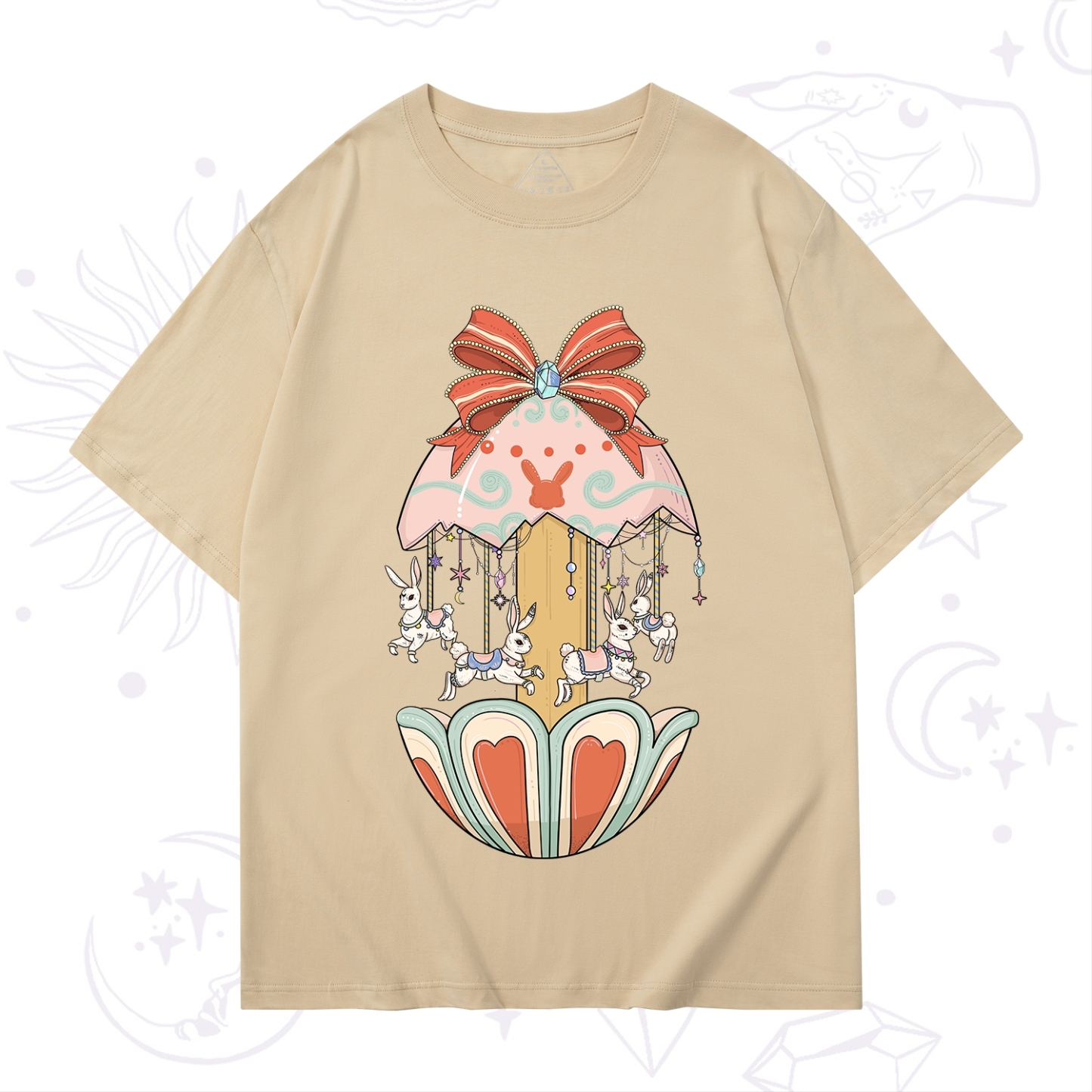 Purplehecate Bunny Carousel Easter T-Shirt
