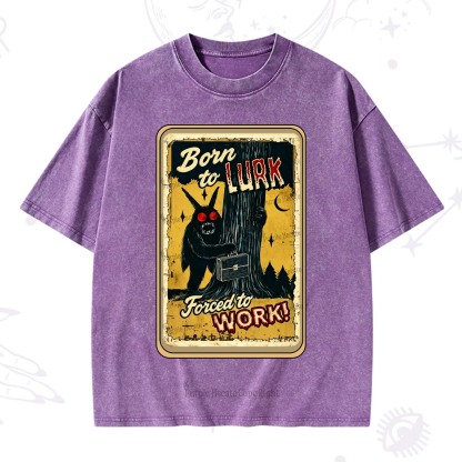 Purplehecate Cryptid Mothman Horror Washed T-Shirt