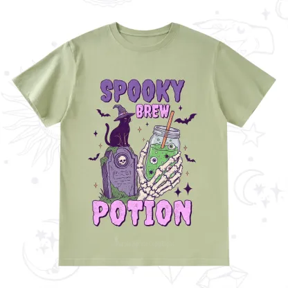 Purplehecate Spooky Brew Potion Halloween T-Shirt