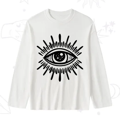 Purplehecate Evil Eye Slub Long Sleeve T-Shirt