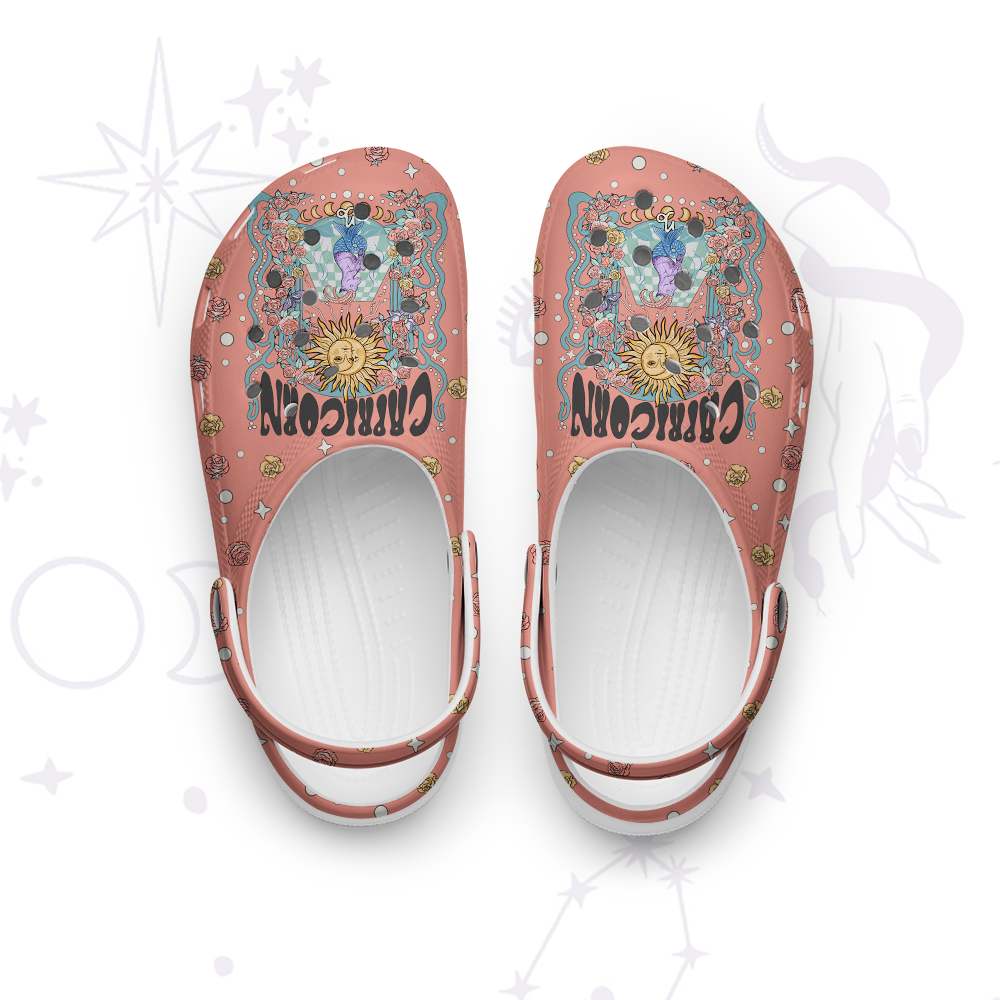 Purplehecate Capricorn Spirit Zodiac Rubber Clogs