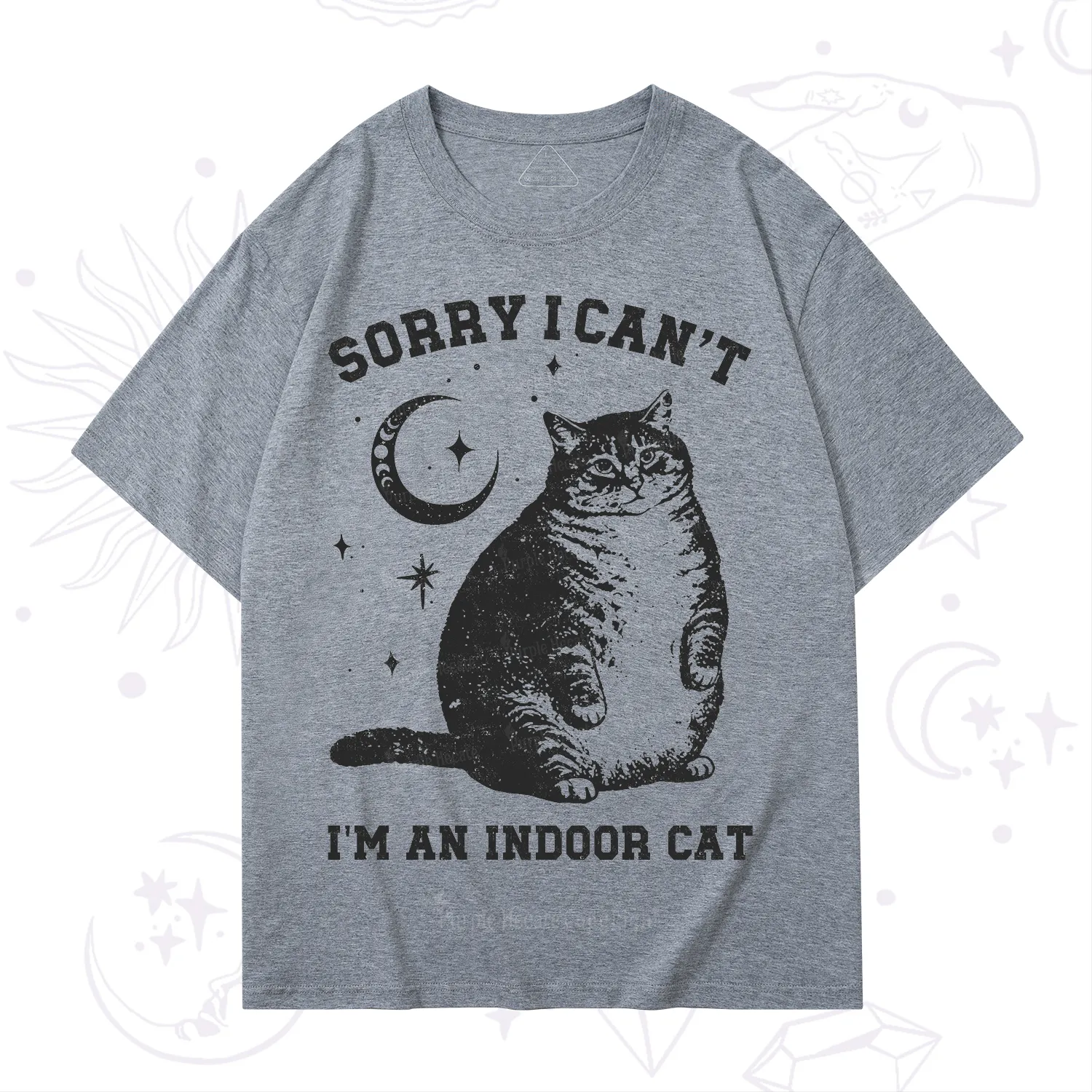 Purplehecate Sorry I Can't Go I'm an Indoor Cat T-Shirt