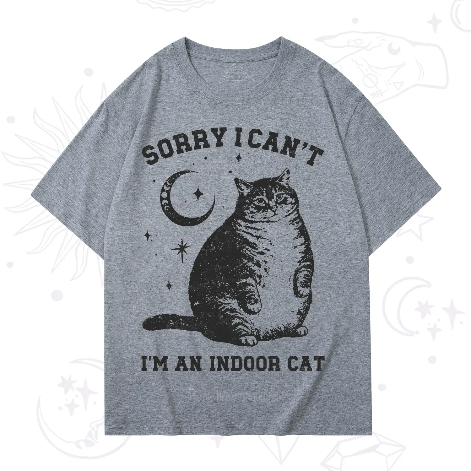 Purplehecate Sorry I Can't Go I'm an Indoor Cat T-Shirt