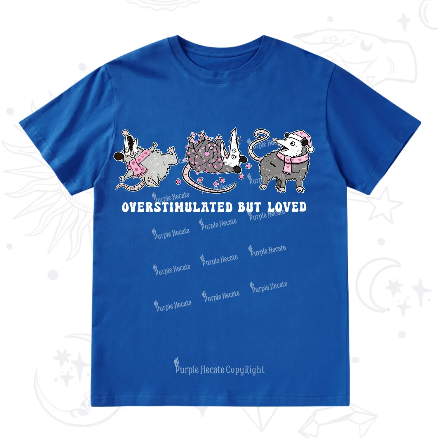Purplehecate Overstimulated But Loved Valentine T-Shirt
