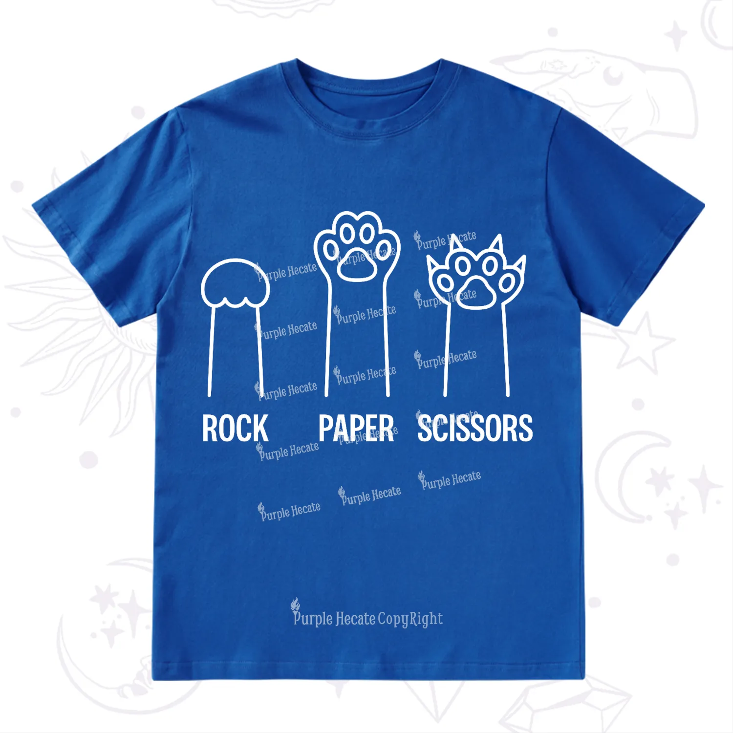 Purplehecate Rock Paper Scissors Cat Paw Edition T-Shirt