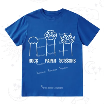 Purplehecate Rock Paper Scissors Cat Paw Edition T-Shirt