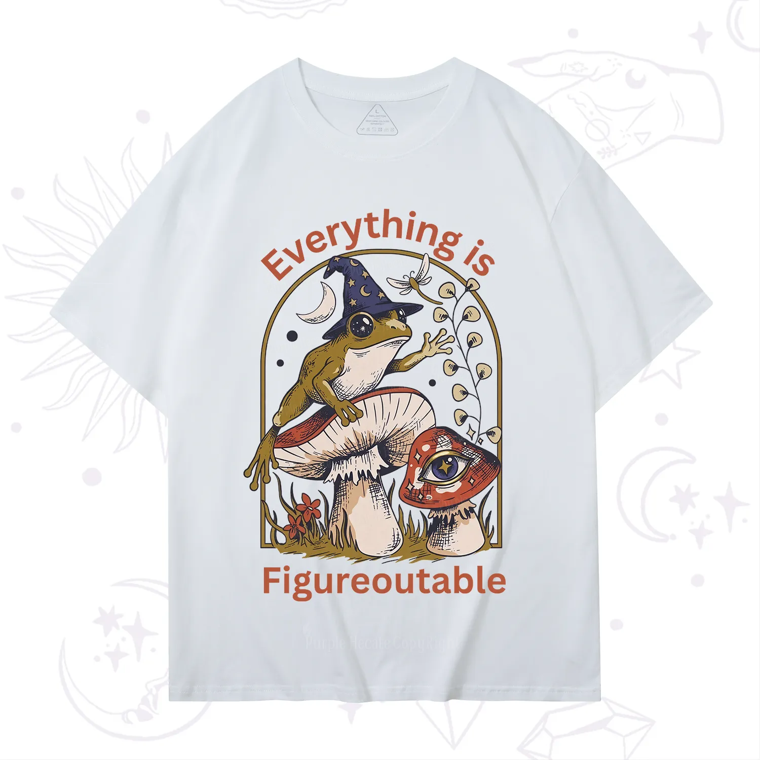 Purplehecate Everything Is Figureoutable Frog T-Shirt