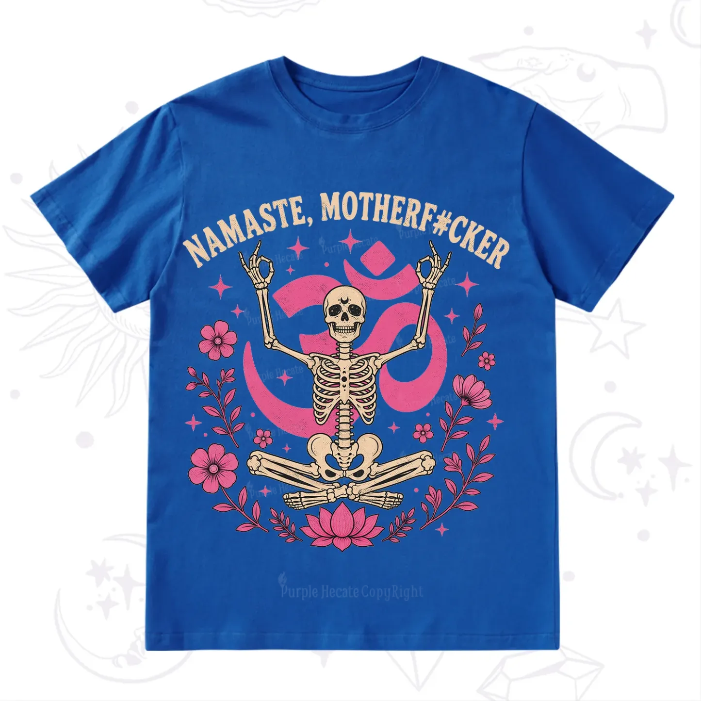 Purplehecate Namaste Motherf*cker Skeleton T-Shirt