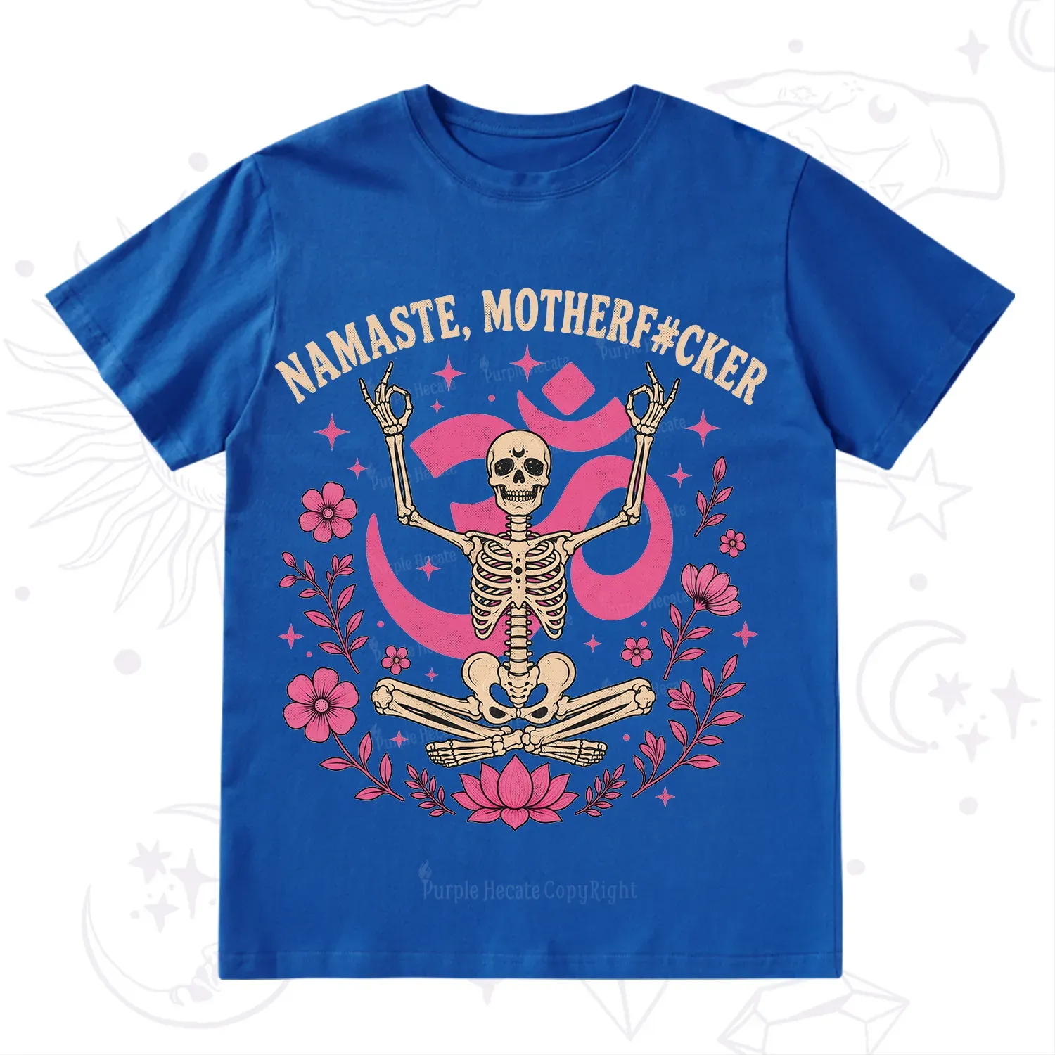 Purplehecate Namaste Motherf*cker Skeleton T-Shirt