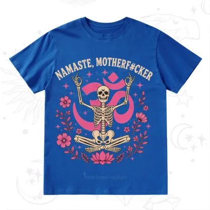 Purplehecate Namaste Motherf*cker Skeleton T-Shirt