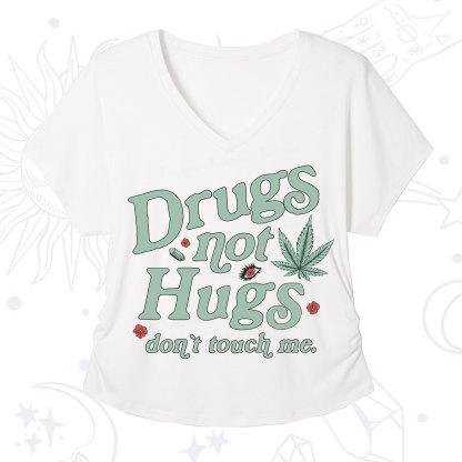 Purplehecate Sarcastic Weed V-Neck T-Shirt