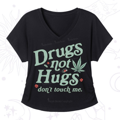 Purplehecate Sarcastic Weed V-Neck T-Shirt