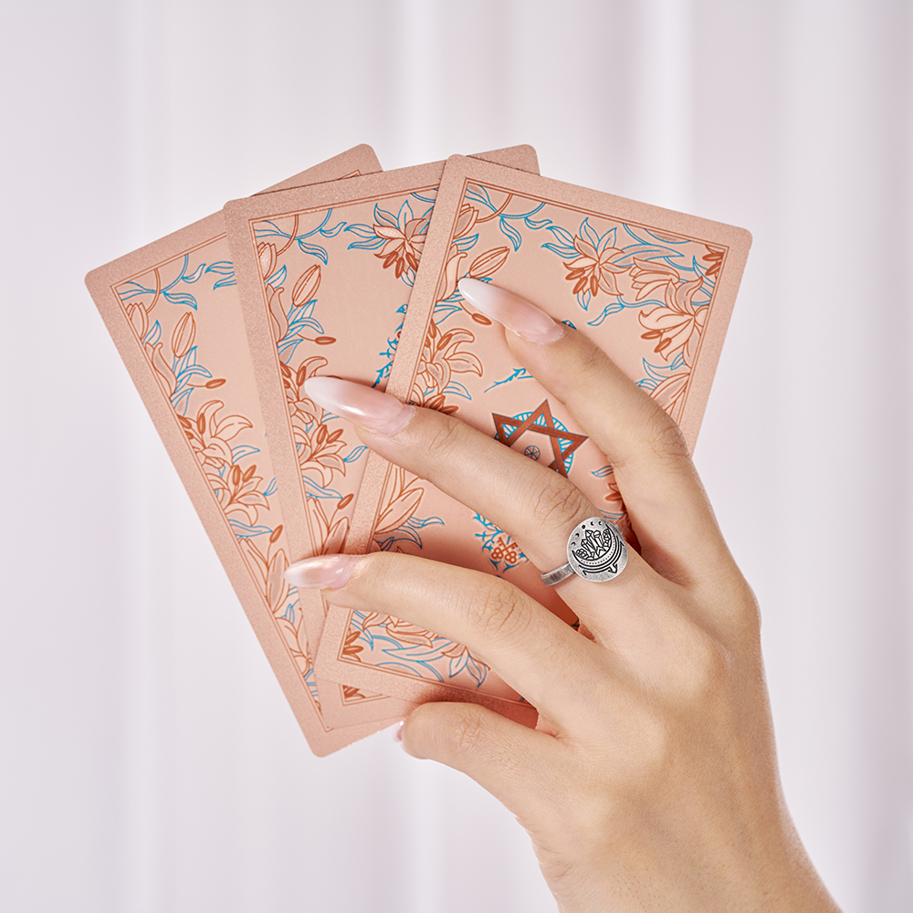 Purplehecate Crescent Moon Sterling Silver Ring