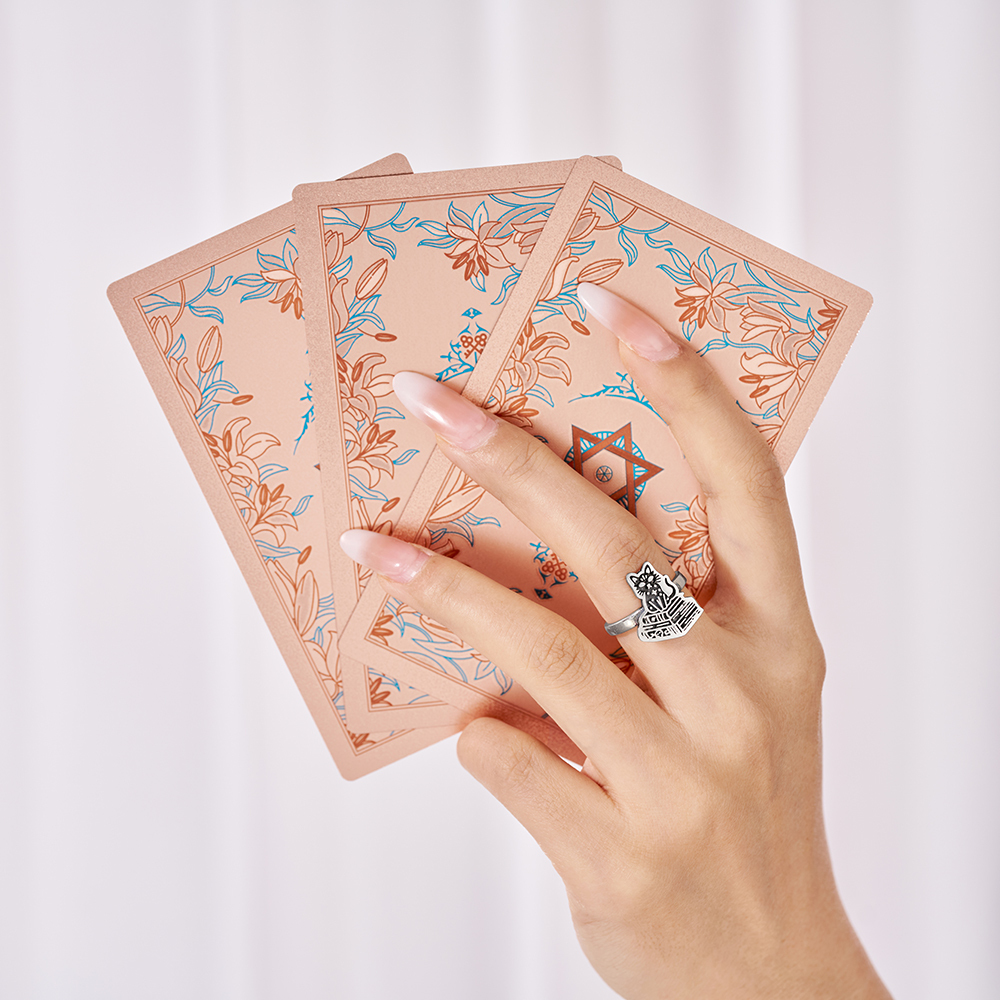 Purplehecate Witchy Cat Spellbook Sterling Silver Ring