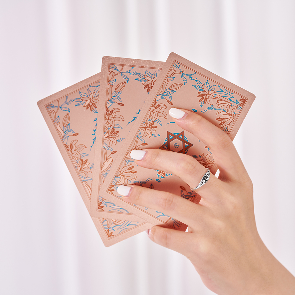 Purplehecate Sun and Ocean Waves Stackable Sterling Silver Ring