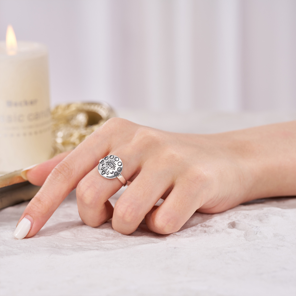 Purplehecate Celestial Eye Sterling Silver Ring