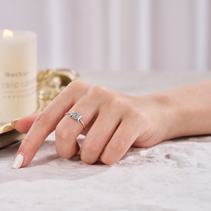 Purplehecate Hecate's Wheel Stackable Sterling Silver Ring