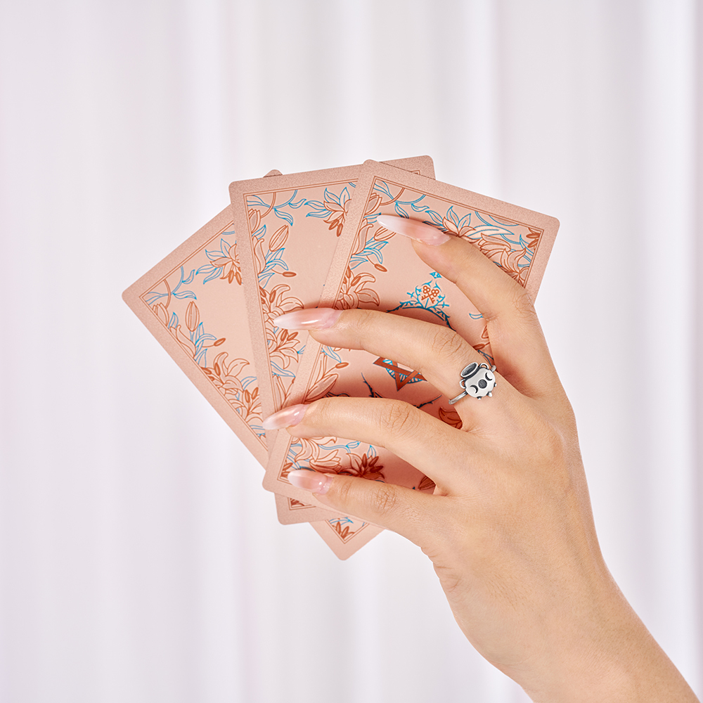 Purplehecate Witch Cauldron Charm Sterling Silver Ring