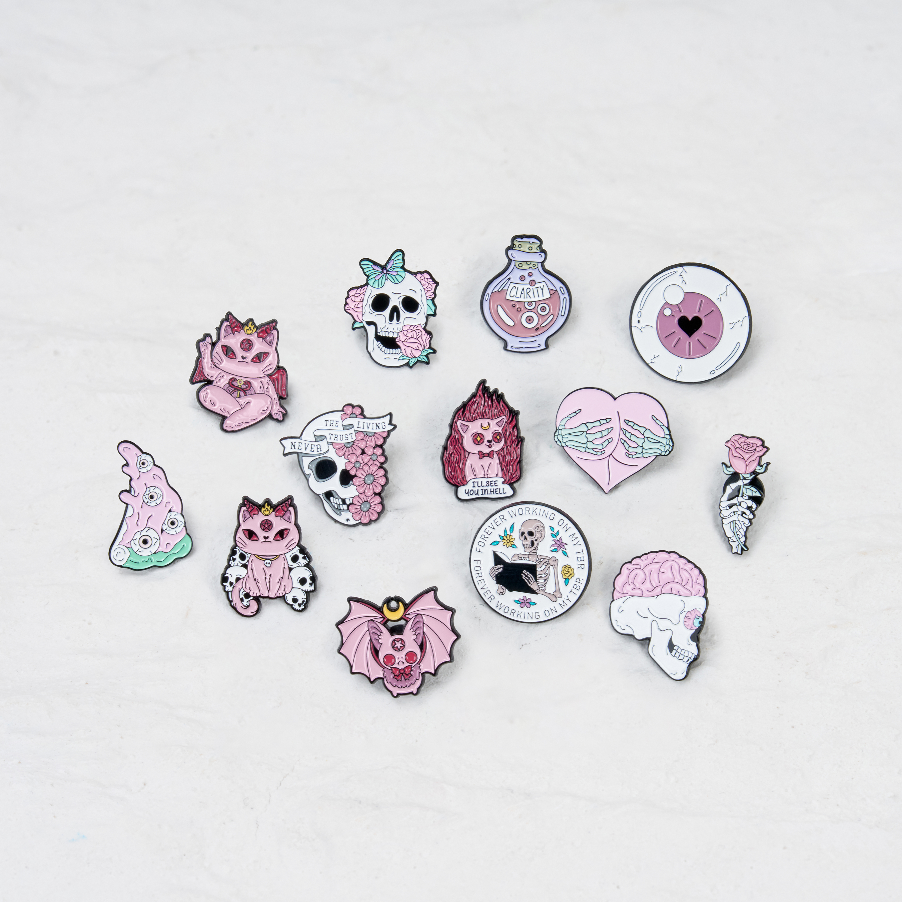 Purplehecate The Pink Eye Pin